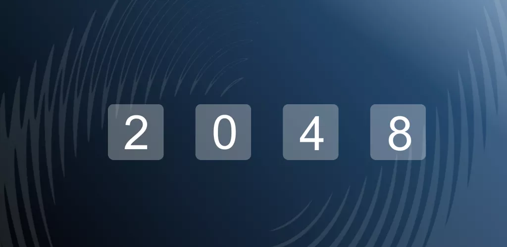 Banner for 2048 Puzzle showcasing key game features