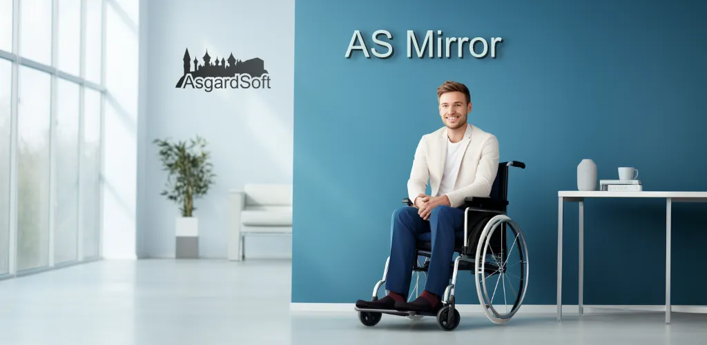 Banner for AS Mirror showcasing key game features