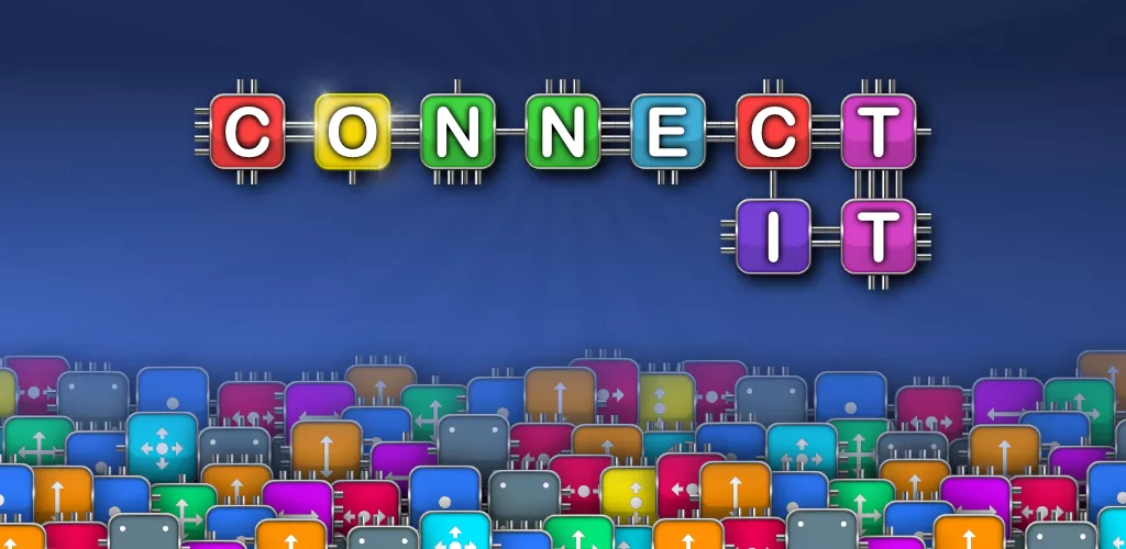 Banner for Connect It showcasing key game features